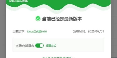 宝塔面板更新成功，但实际无反应
